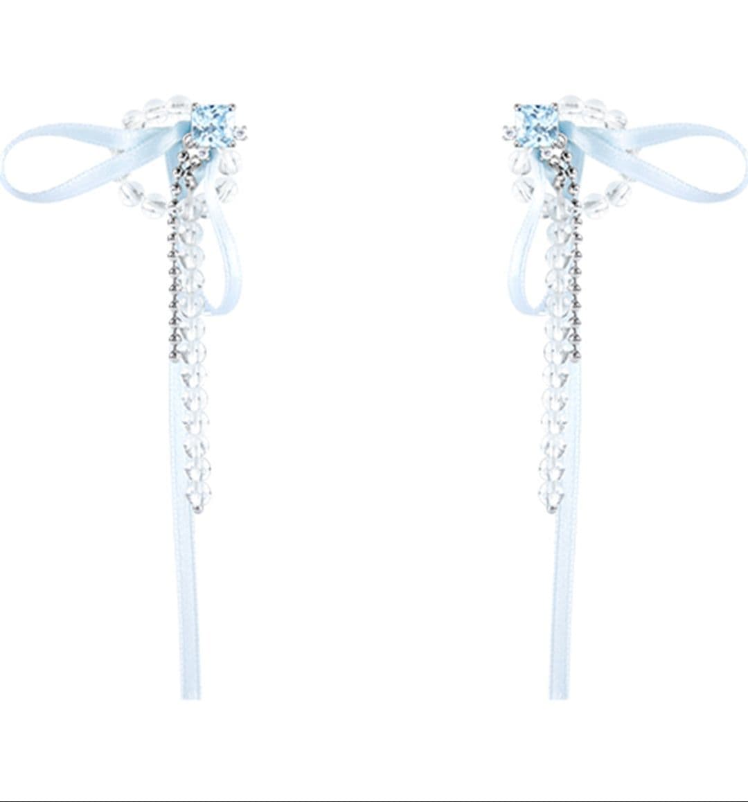 ギャルファッション アクセサリー 夢見るリボンしずくピアス