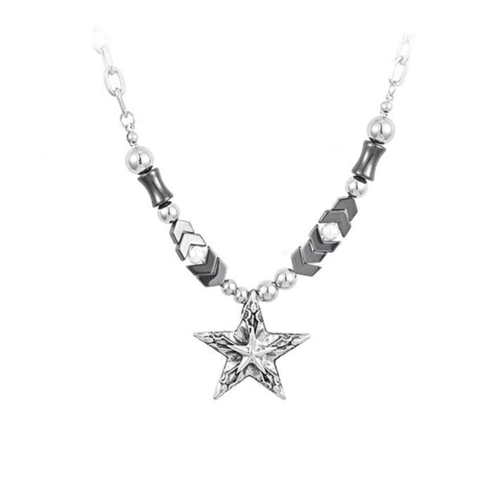 ギャルファッション アクセサリー 星空の囁き 矢印チェーンネックレス