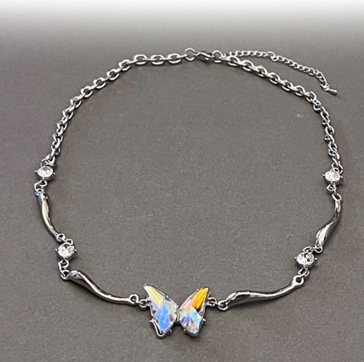 ギャルファッション アクセサリー 幻蝶きらめきネックレス