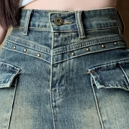 ギャルファッション ミリタリーポケット付きショートパンツ