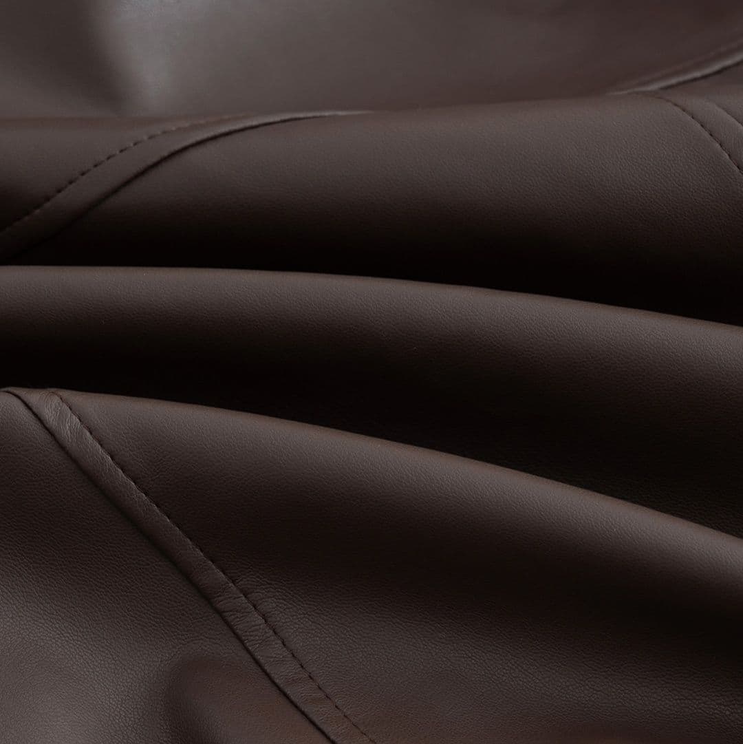 ギャルファッション 個性派ゆったり合成皮革ライダースジャケット