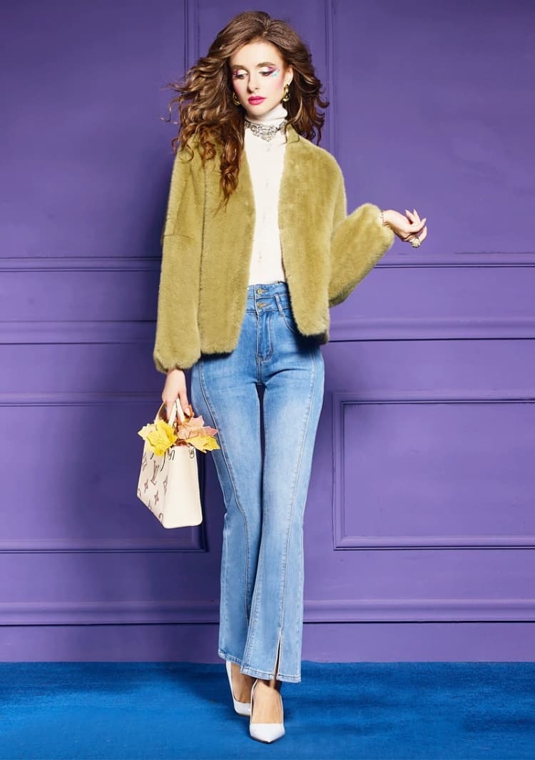 ギャルファッション アウター ふわもこ癒しのショートコート