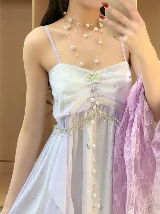 ギャルファッション 夢見るお姫様レースワンピース