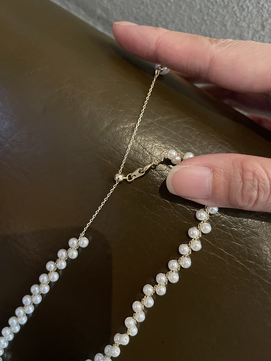 ギャルファッション アクセサリー 乙女真珠のチョーカーネックレス