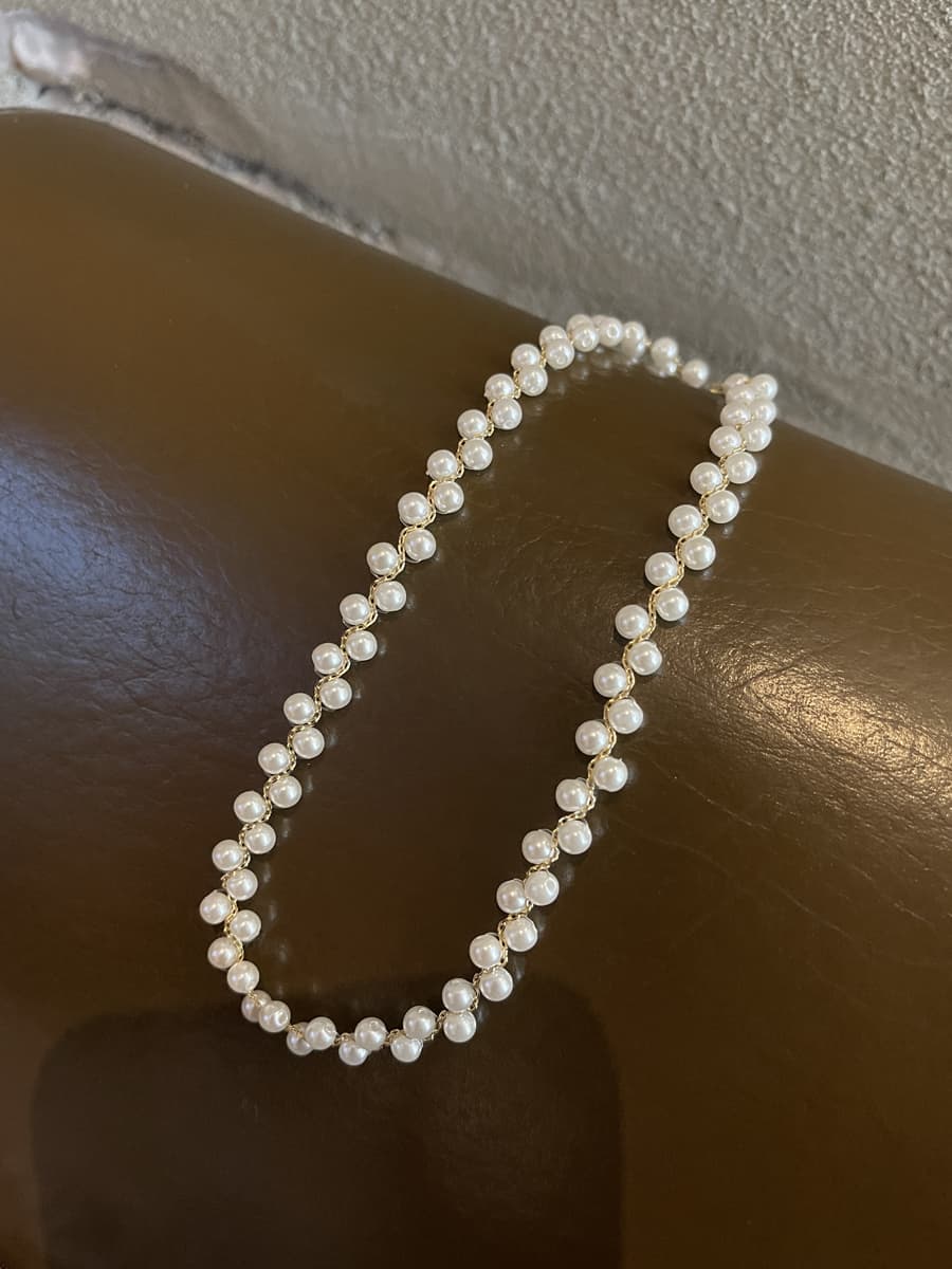 ギャルファッション アクセサリー 乙女真珠のチョーカーネックレス