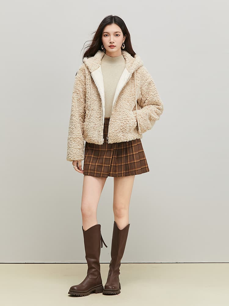 ギャルファッション ギャルファッション ふわもこショートブルゾン