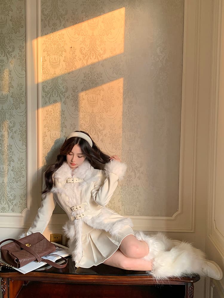 ギャルファッション ふわもこ姫系ダッフルコート