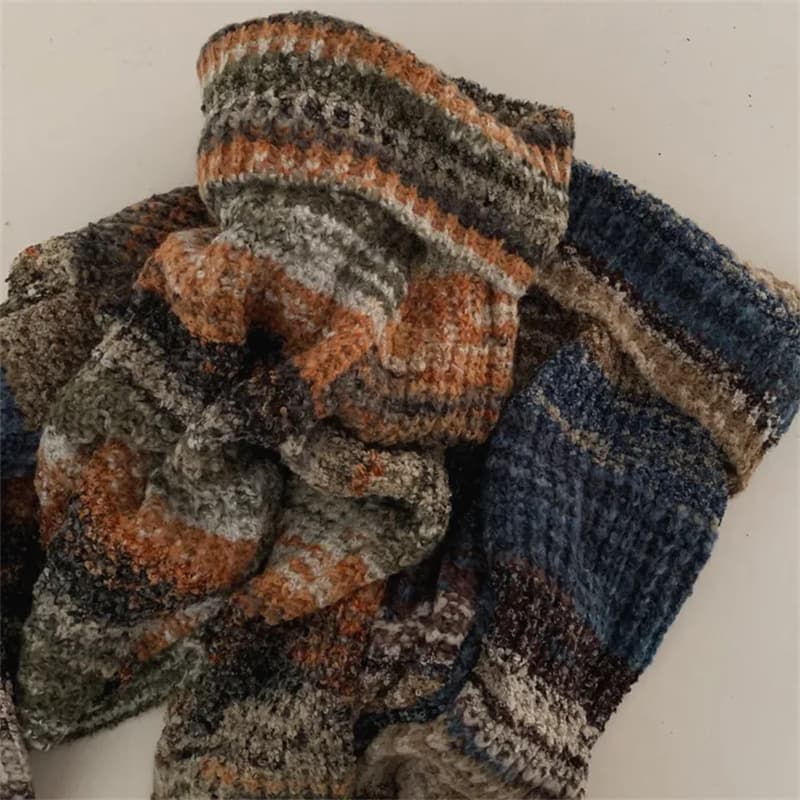 ギャルファッション 今季マストバイ ボーダー柄 オフショルダーニット